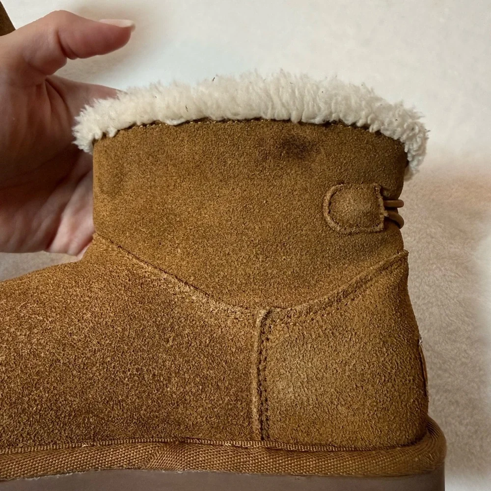 Koolaburra By Ugg Tan Kids Boots with Button Accent